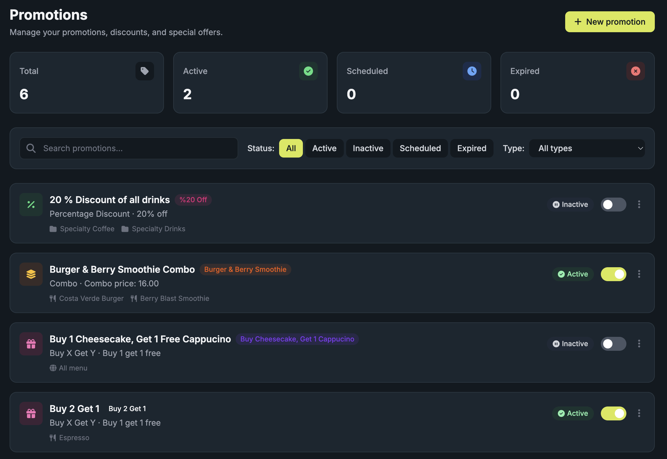 A fragment of the product's admin dashboard — the other door.